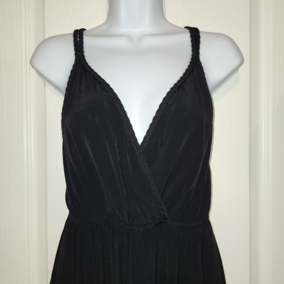 Zara Black Flowy Wide Leg Palazzo Jumper Size L - Picture 13 of 14